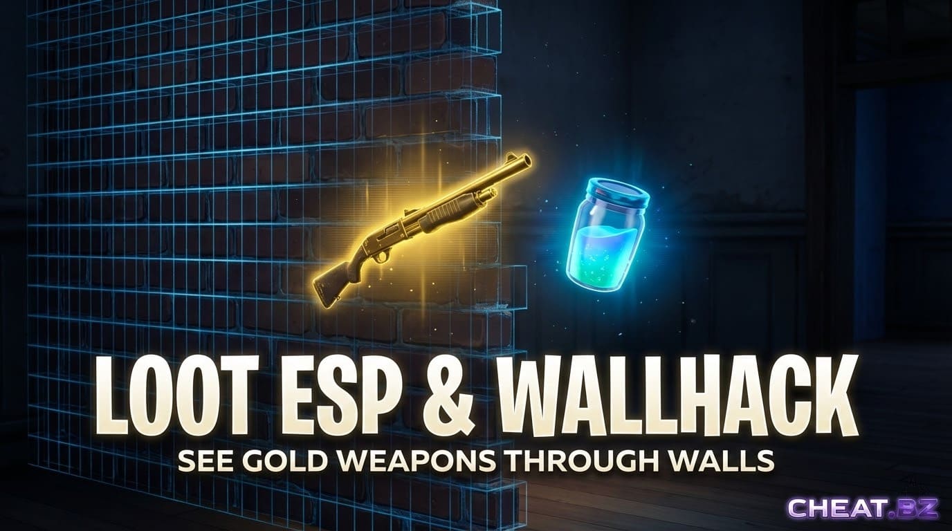 Fortnite Wallhack and Loot ESP visuals